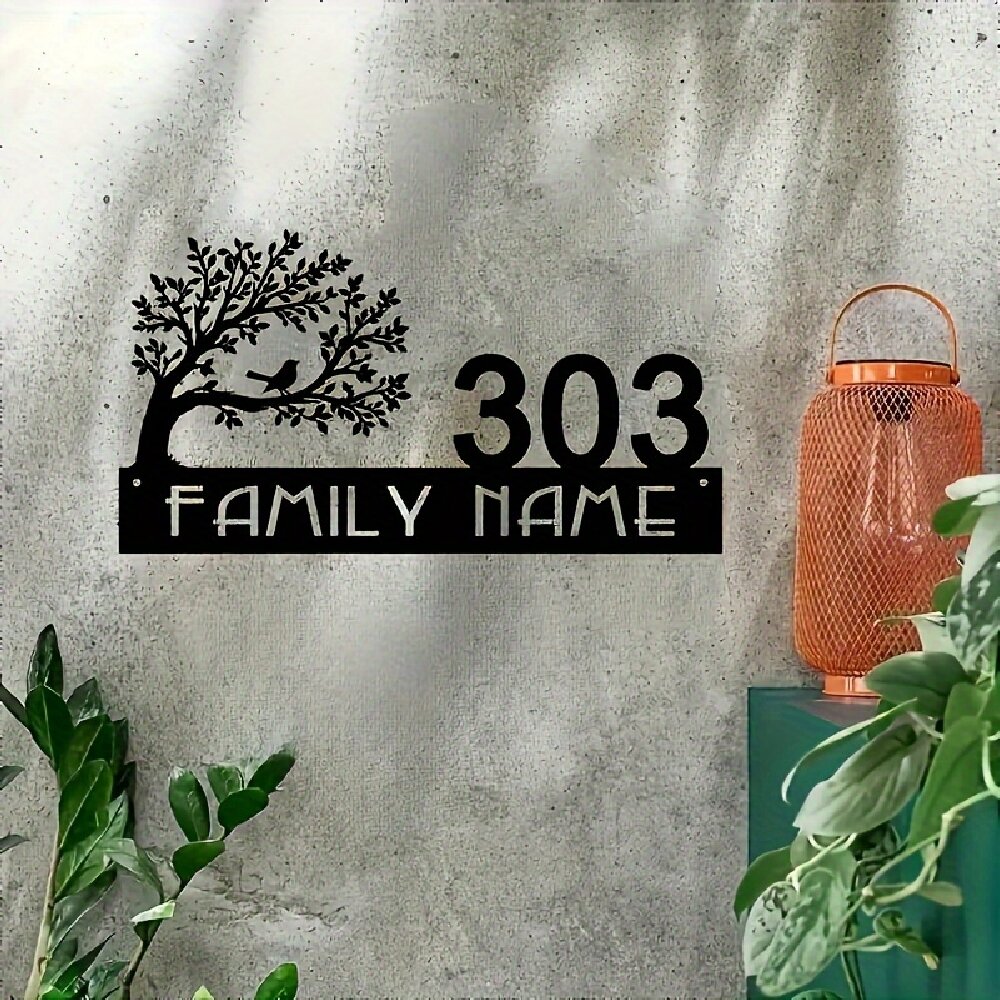 Custom Metal Address Sign with - Embroidery Garden のレビューと価格