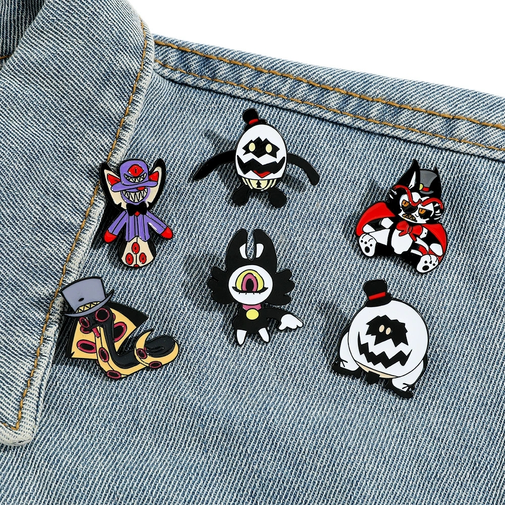Hazbin Hotel Enamel Pin Brooch - Embroidery Textile のレビューと価格