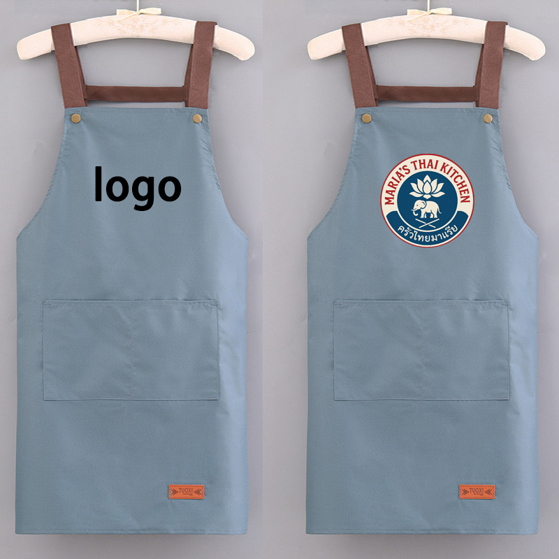 Kitchen Waterproof And Oil-res - Embroidery Apron のレビューと価格