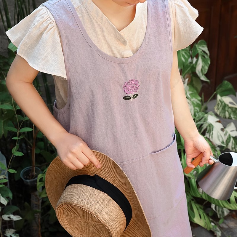 Summer Pure Cotton Embroidery  - Embroidery Apron のレビューと価格
