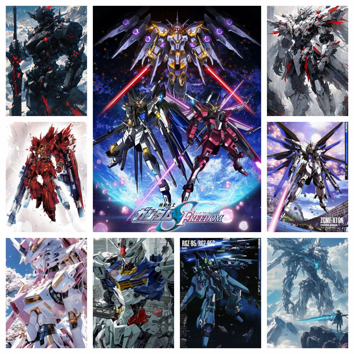 Mobile Suit Gunda 5D DIY Diamo - Embroidery Cross Stitch Patterns のレビューと価格