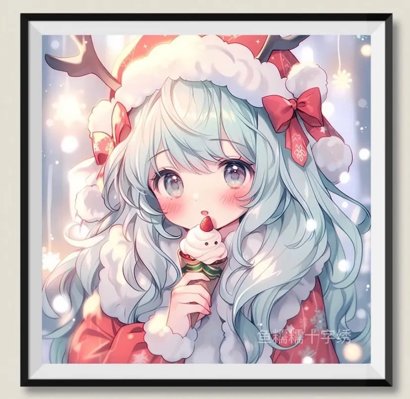9ct 60x60cm Ice Cream Girl Emb - Embroidery Cream のレビューと価格