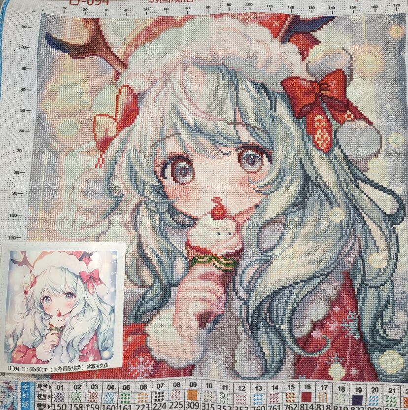 9ct 60x60cm Ice Cream Girl Emb - Embroidery Cream のレビューと価格