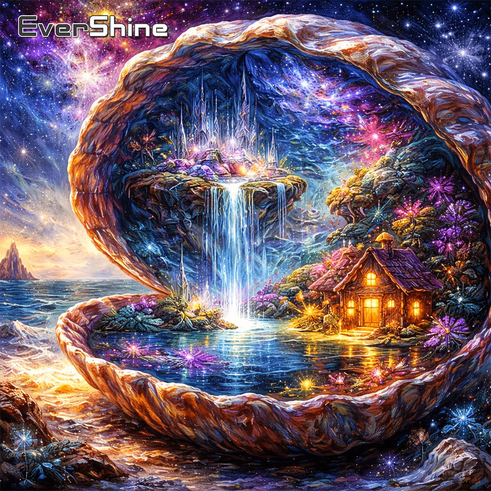 EverShine Diamond Mosaic Shell - Embroidery Cross Stitch Patterns のレビューと価格