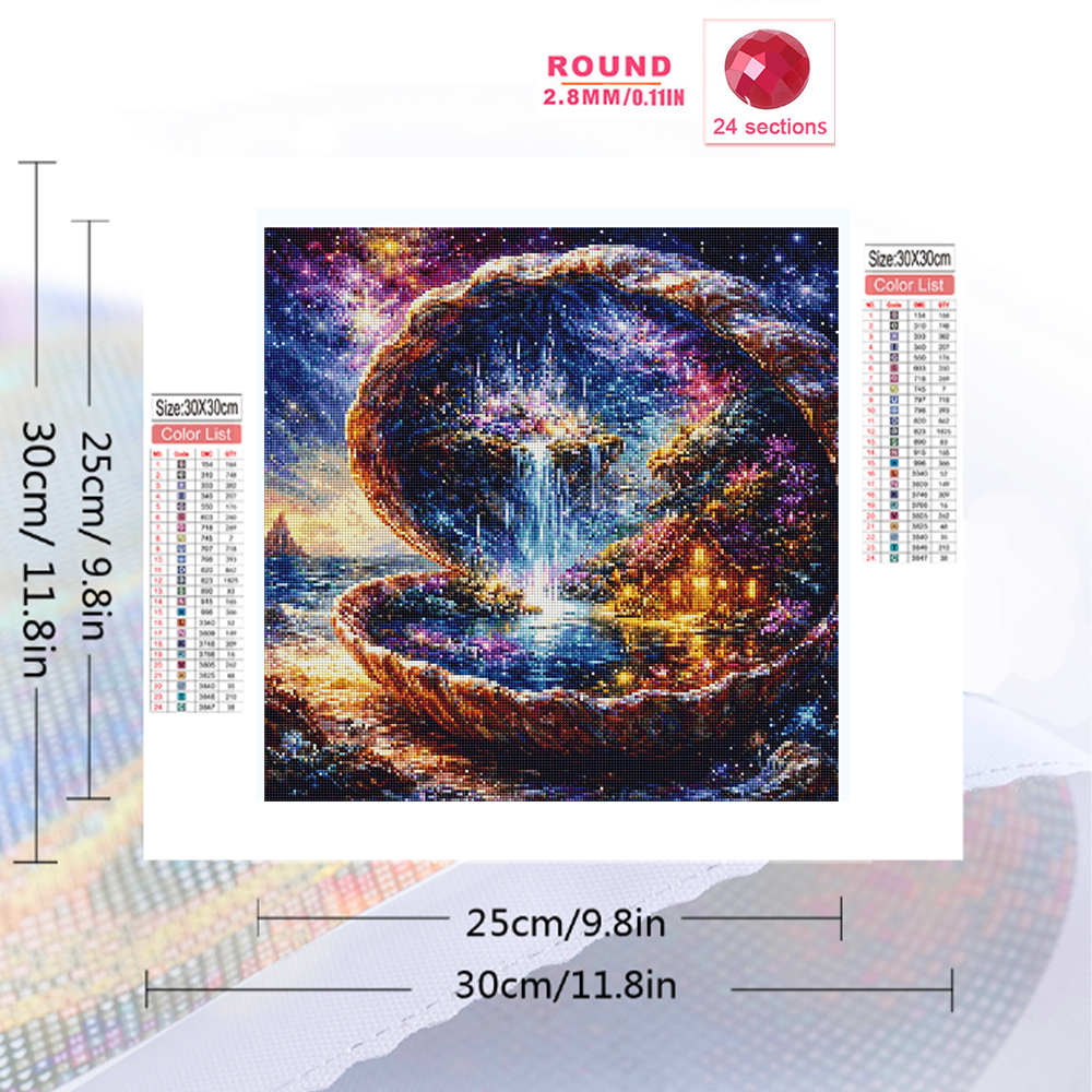 EverShine Diamond Mosaic Shell - Embroidery Cross Stitch Patterns のレビューと価格