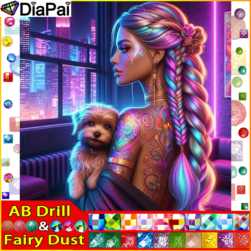 DIAPAI Fairy Dust AB Full Diam - Embroidery Cross Stitch Patterns のレビューと価格
