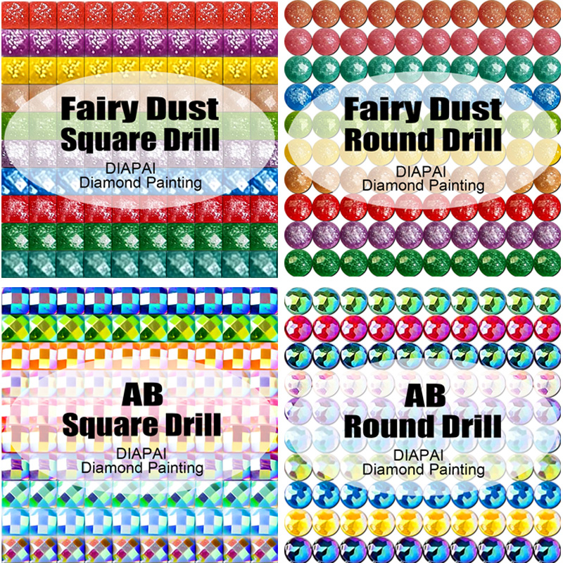 DIAPAI Fairy Dust AB Full Diam - Embroidery Cross Stitch Patterns のレビューと価格