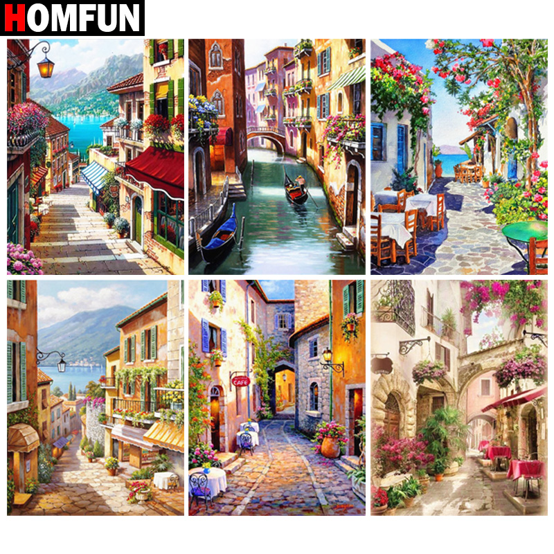 HOMFUN Full Diamond Embroidery - Embroidery Cross Stitch Patterns のレビューと価格