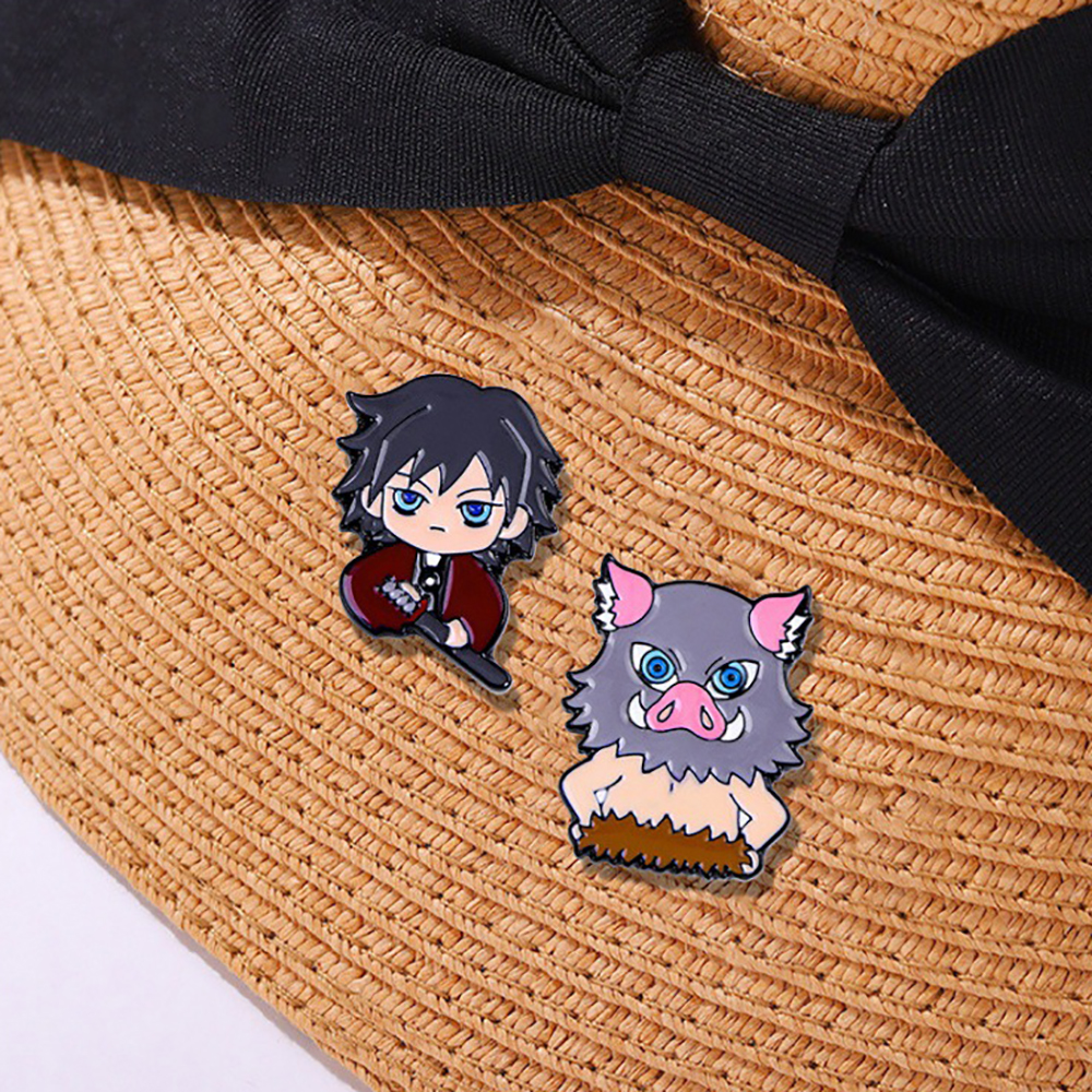 Cute Cartoon Demon Slayer Anim - Embroidery Textile のレビューと価格