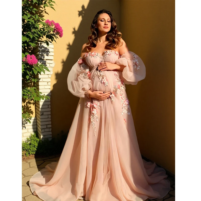 Hand-Finished Maternity Gown - - Embroidery Jersey のレビューと価格