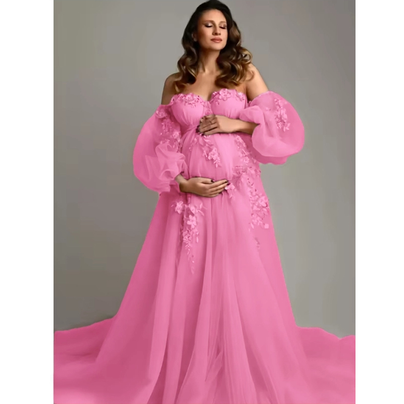 Hand-Finished Maternity Gown - - Embroidery Jersey のレビューと価格