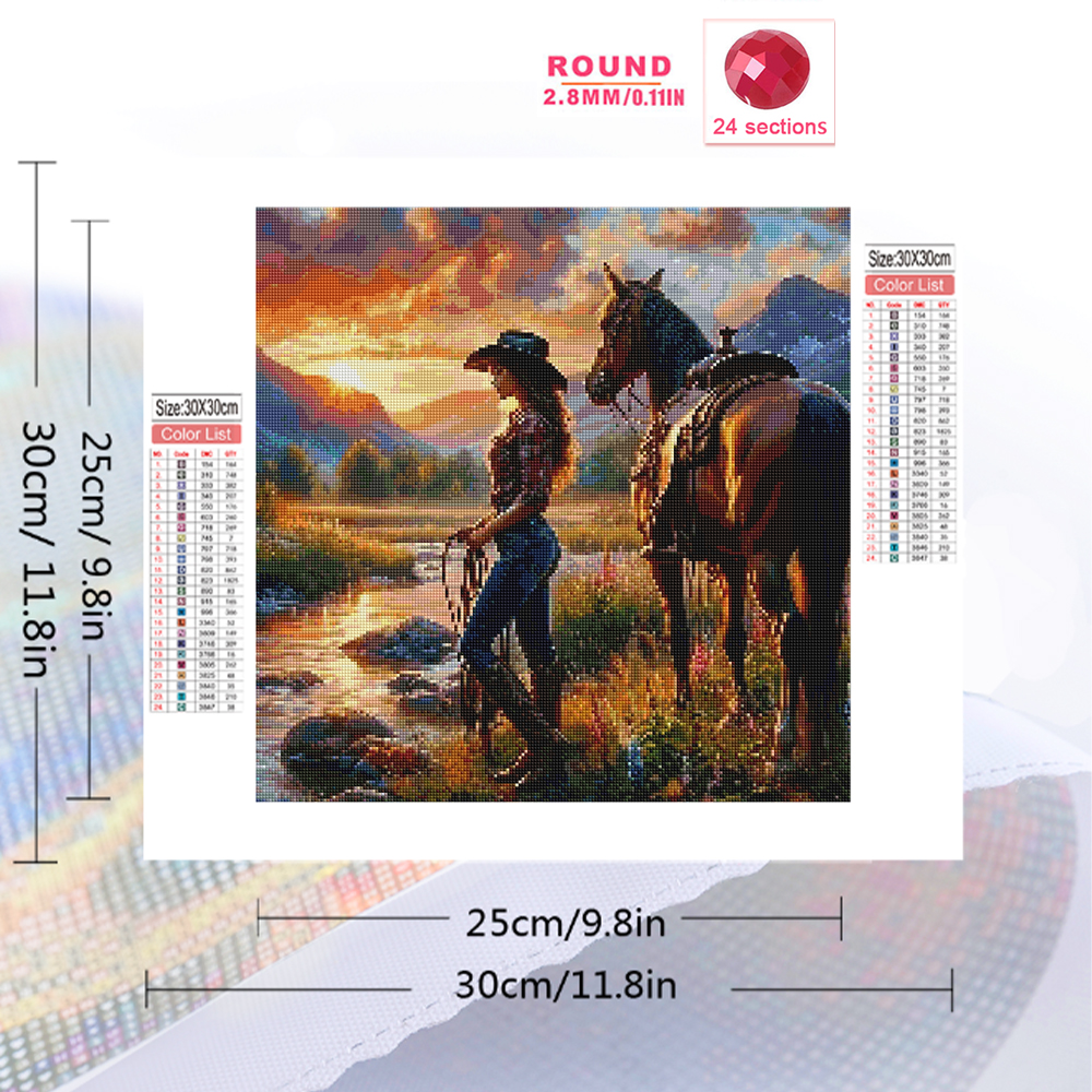 Momoart Diamond Embroidery Wom - Embroidery Horse のレビューと価格