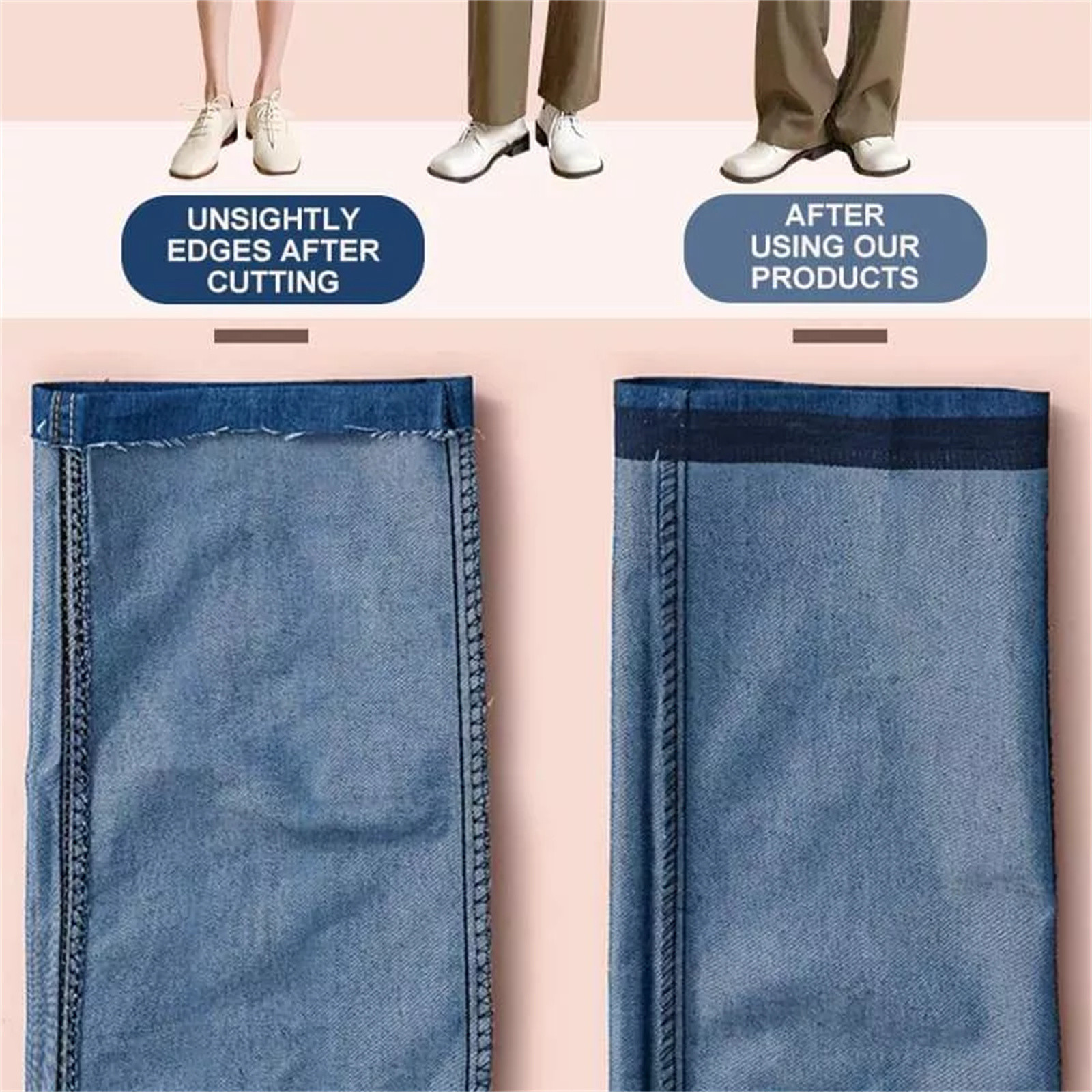 Pants Edge Shorten Self-Adhesi - Embroidery Cream のレビューと価格