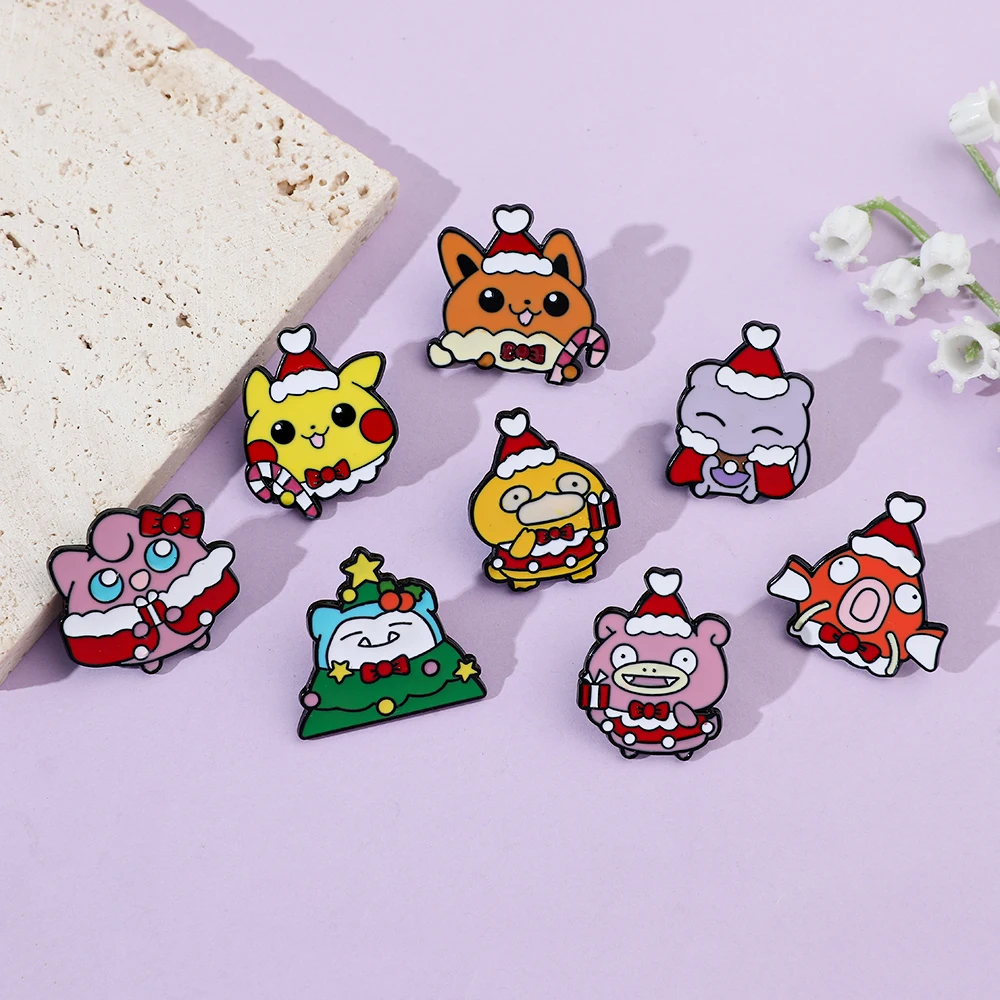 8 Pcs Christmas Slowpoke Brooc - Embroidery Textile のレビューと価格