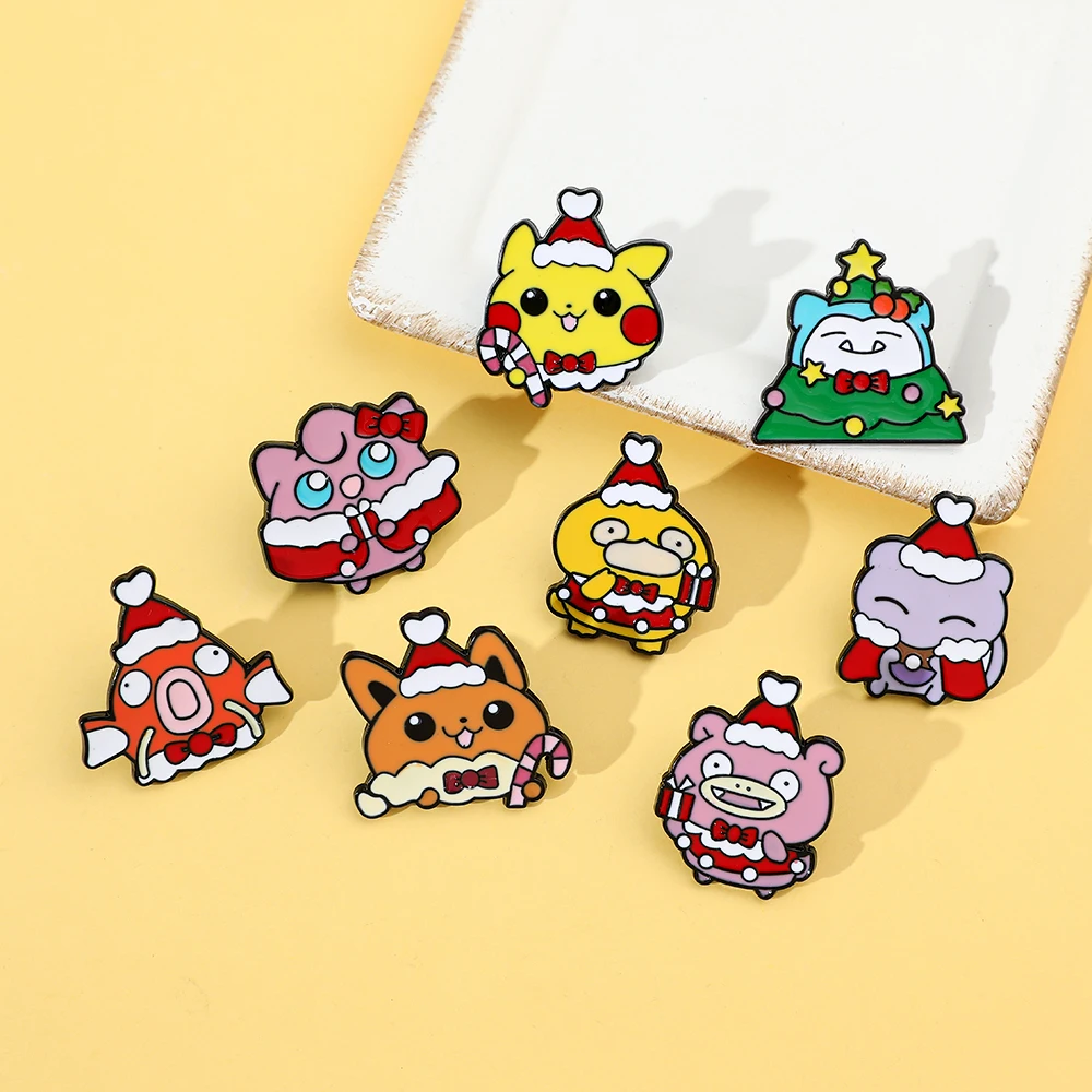 8 Pcs Christmas Slowpoke Brooc - Embroidery Textile のレビューと価格