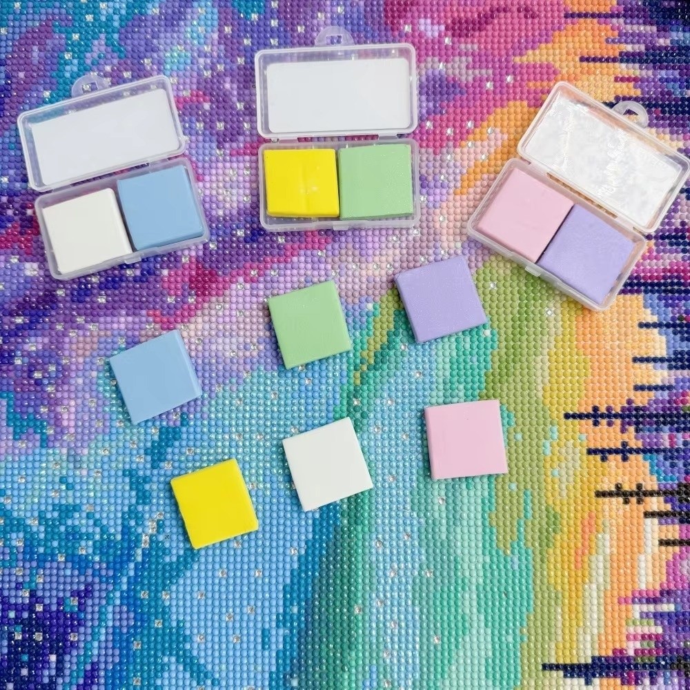 1/2PCS Silicone Diamond Painti - Embroidery Cream のレビューと価格