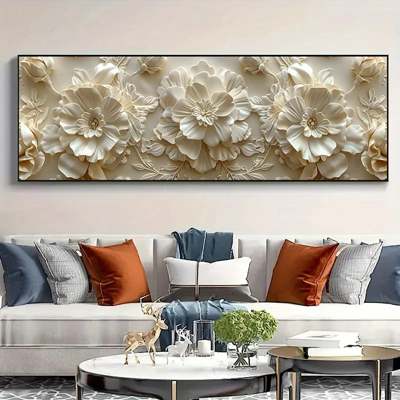 Elegant Beige & Cream Flowers  - Embroidery Cream のレビューと価格