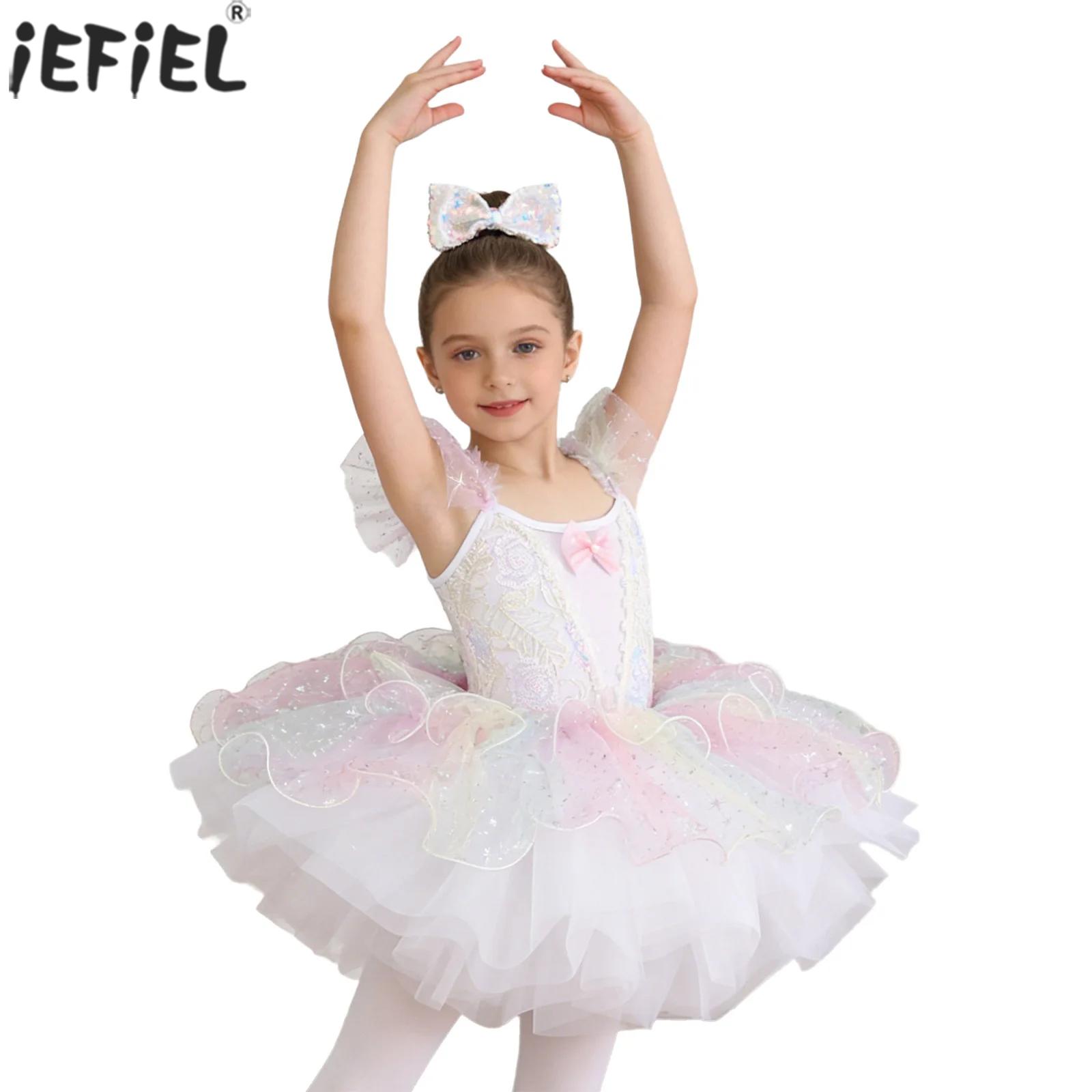 Kids Girls Ballet Dance Dress  - Embroidery Jersey のレビューと価格