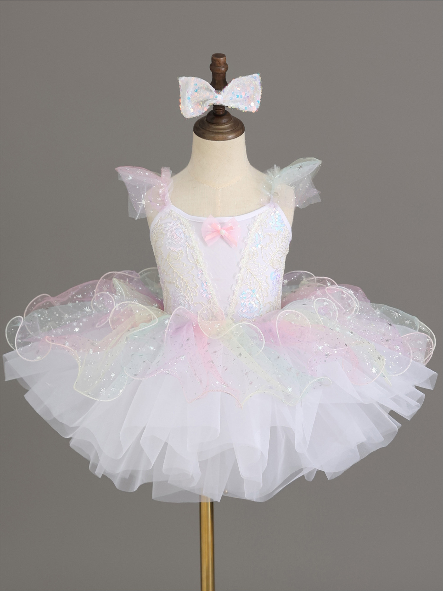Kids Girls Ballet Dance Dress  - Embroidery Jersey のレビューと価格
