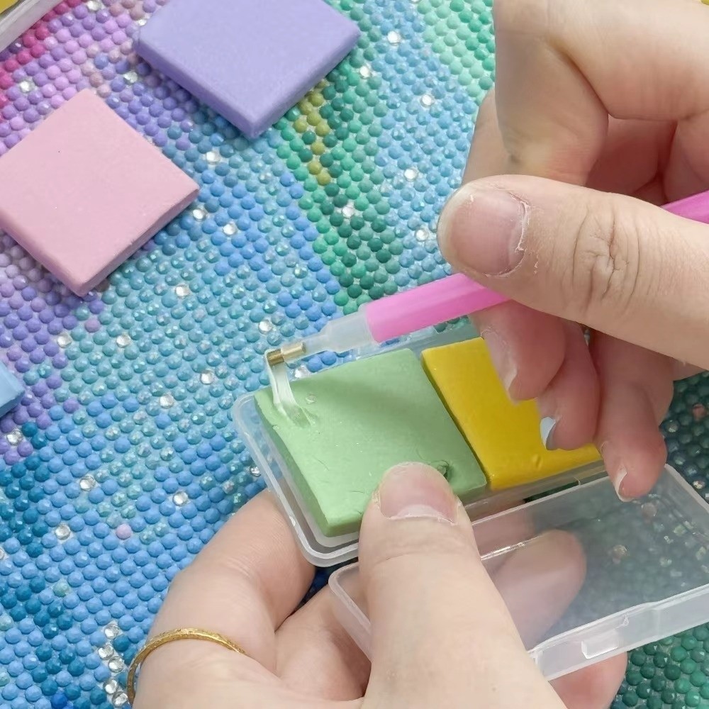 1/2PCS Silicone Diamond Painti - Embroidery Cream のレビューと価格