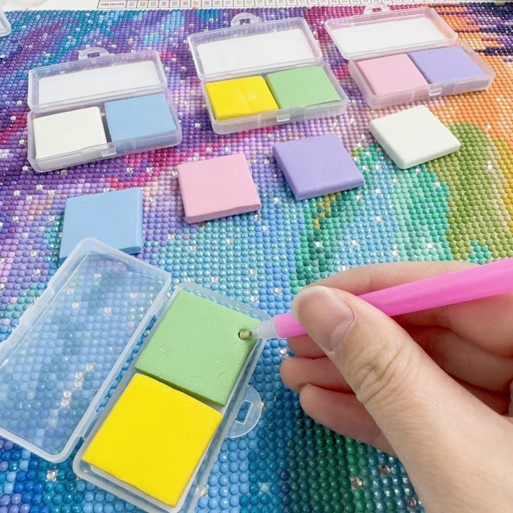 1/2PCS Silicone Diamond Painti - Embroidery Cream のレビューと価格
