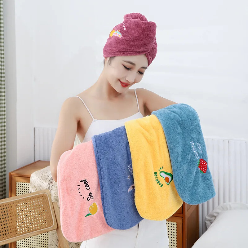1Pcs Embroidery Style Hair Dry - Embroidery Towel のレビューと価格