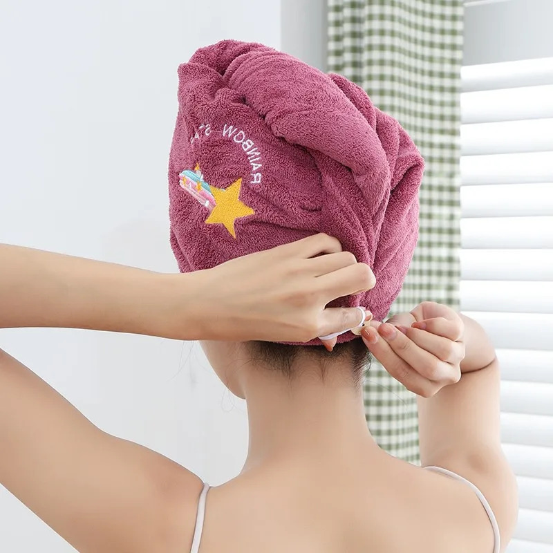 1Pcs Embroidery Style Hair Dry - Embroidery Towel のレビューと価格
