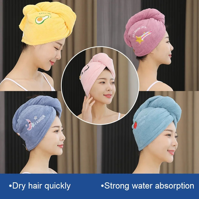 1Pcs Embroidery Style Hair Dry - Embroidery Towel のレビューと価格