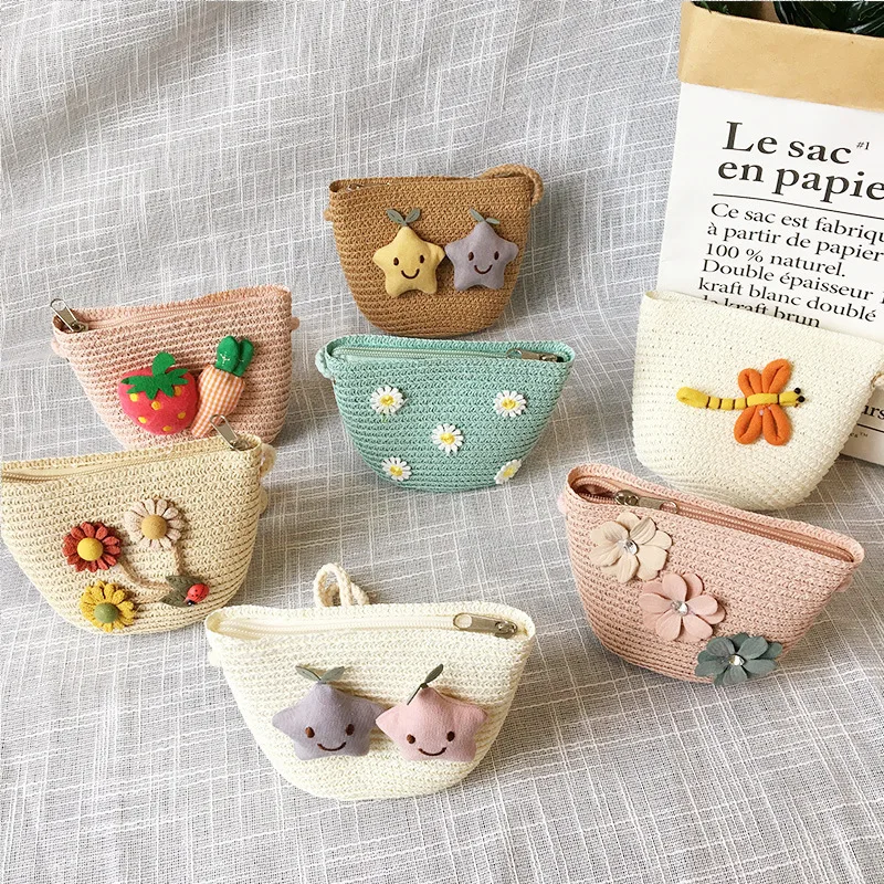 Children's Straw Crossbody Bag - Embroidery Love のレビューと価格