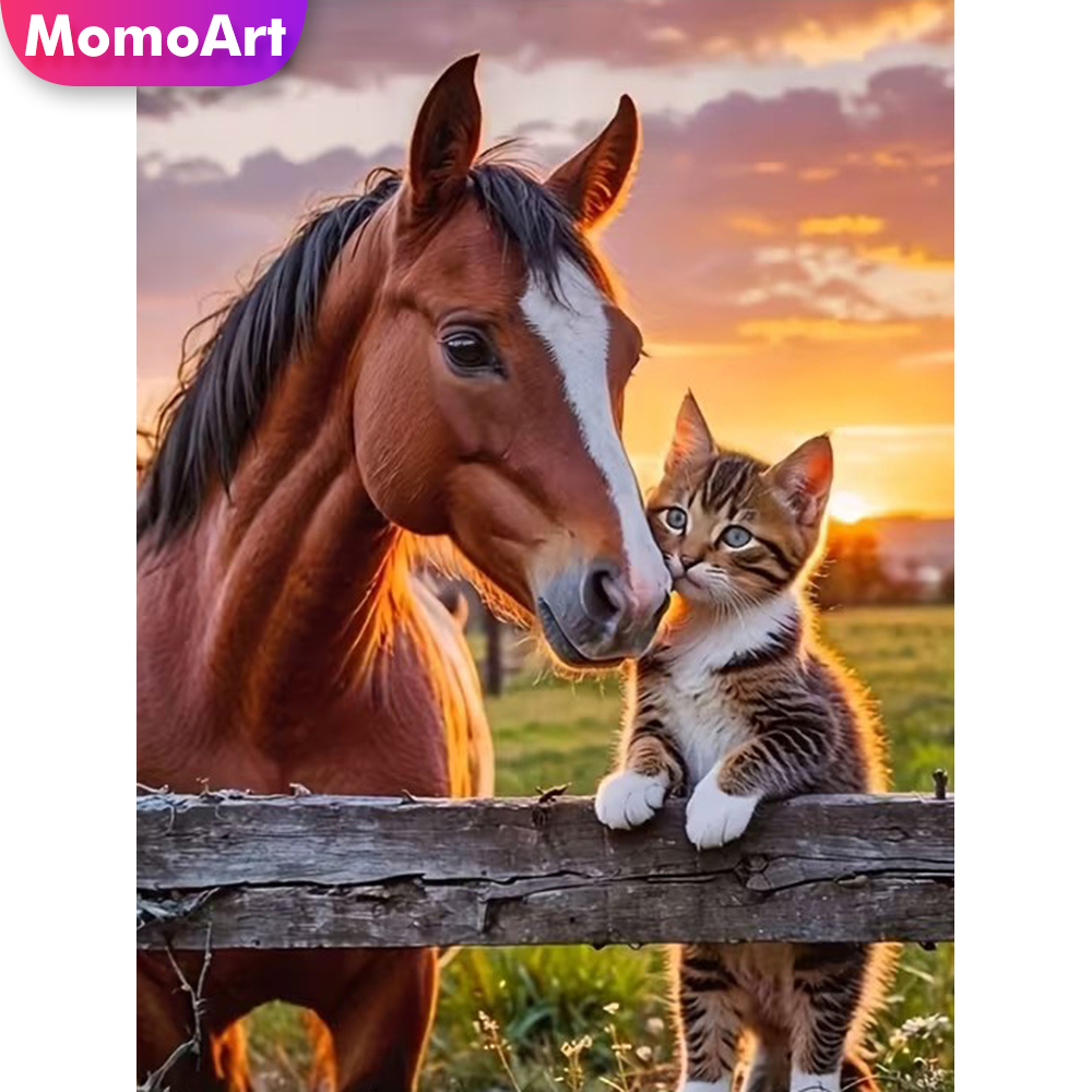 Momoart Diamond Mosaic Horse A - Embroidery Horse のレビューと価格