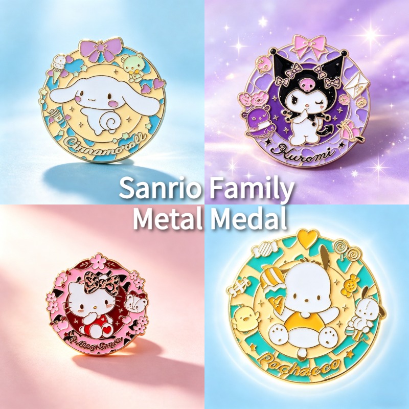 Sanrio Enamel Brooch Hello Kit - Embroidery Textile のレビューと価格