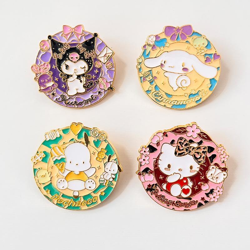 Sanrio Enamel Brooch Hello Kit - Embroidery Textile のレビューと価格