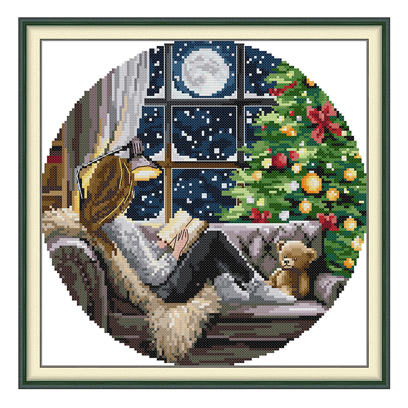 The Christmas Tree and Girl Pa - Embroidery X Stitch のレビューと価格