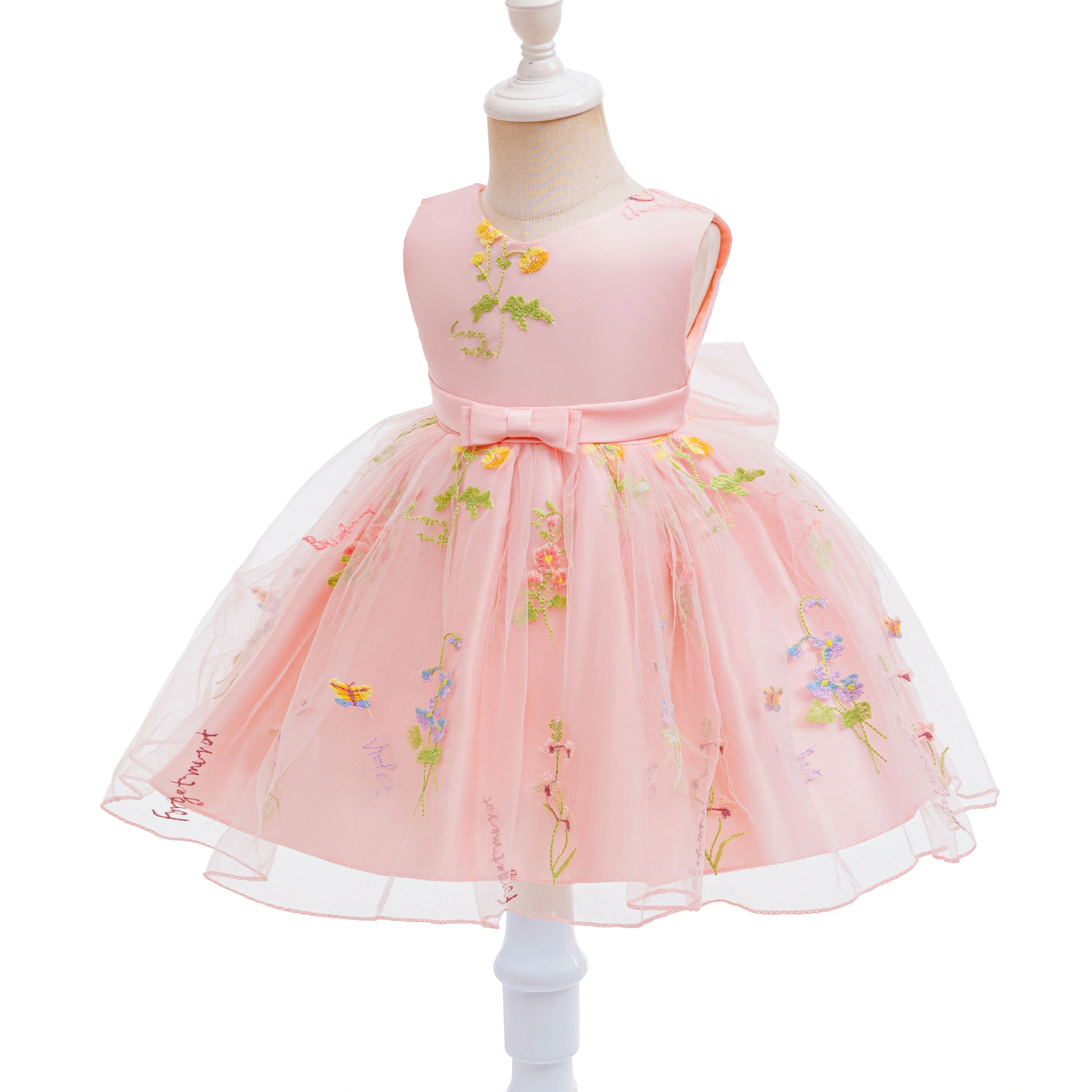 Baby Girls Party Dresses Embro - Embroidery Jersey のレビューと価格