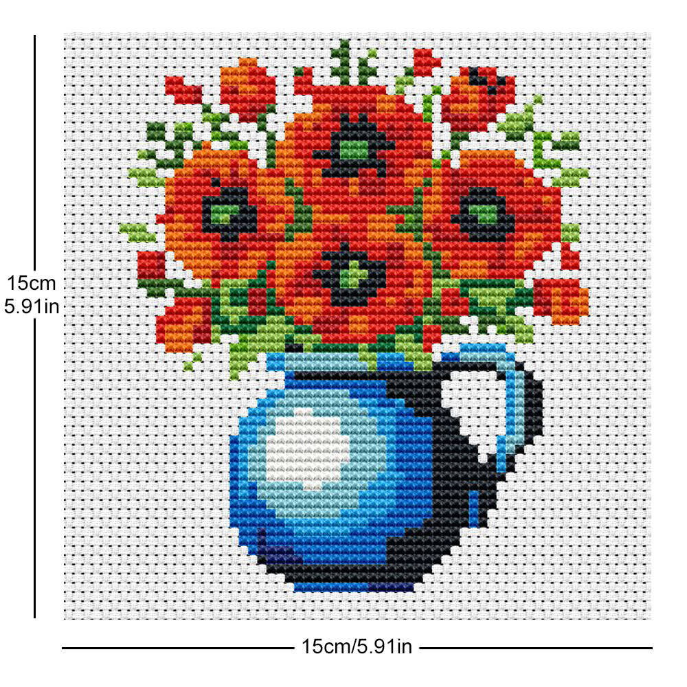 Evershine 8pcs Mini Flower Cro - Embroidery X Stitch のレビューと価格