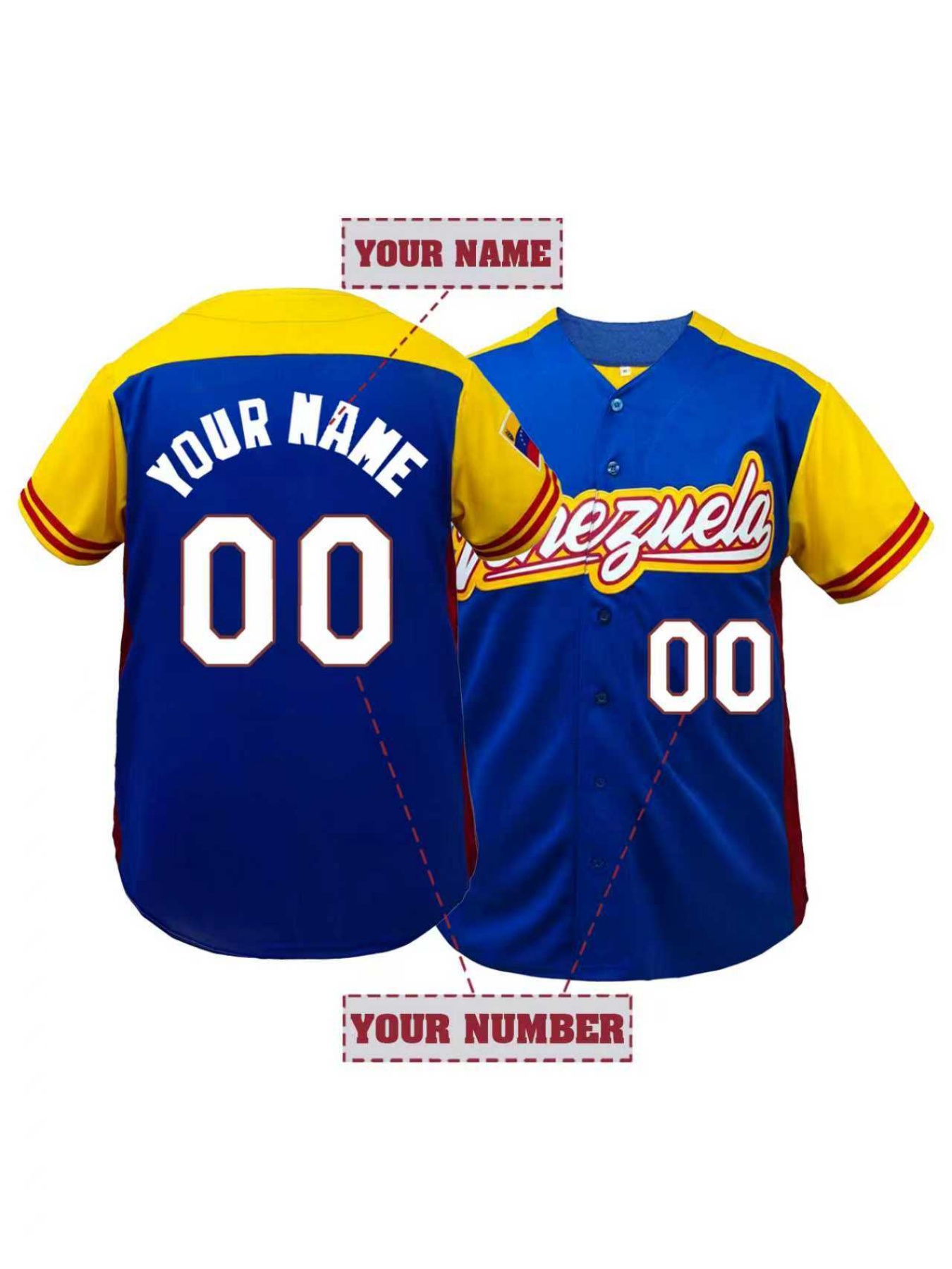 Men's Personalized Baseball Je - Embroidery Jersey のレビューと価格