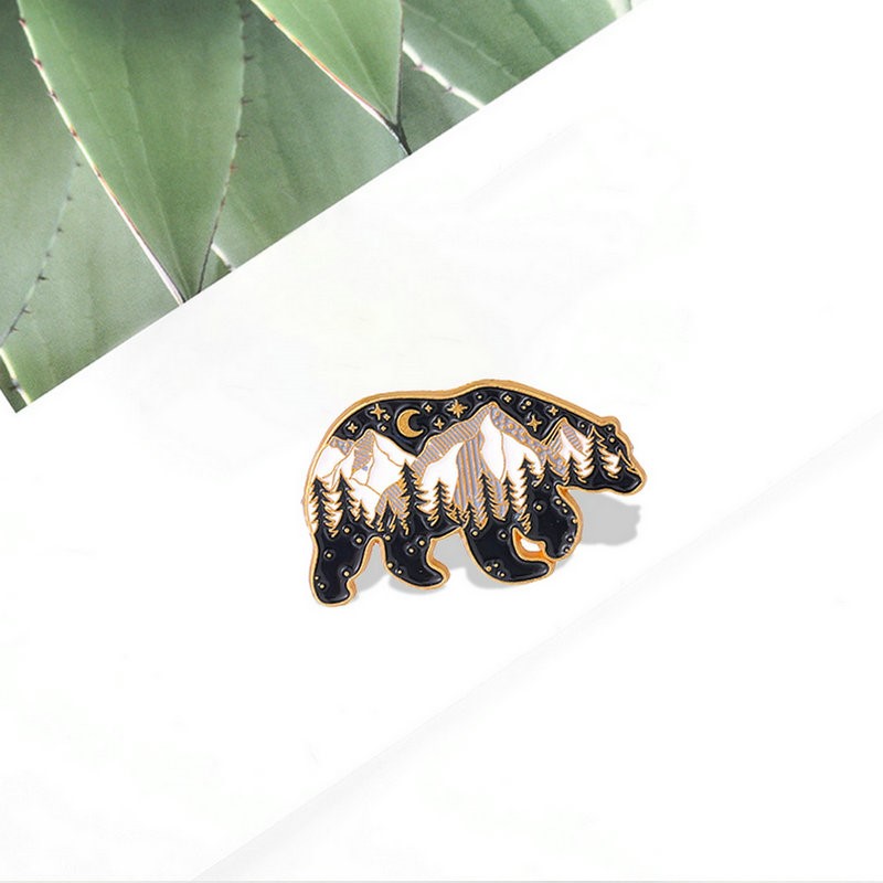 Mama Papa Bear Enamel Pins Cus - Embroidery Love のレビューと価格