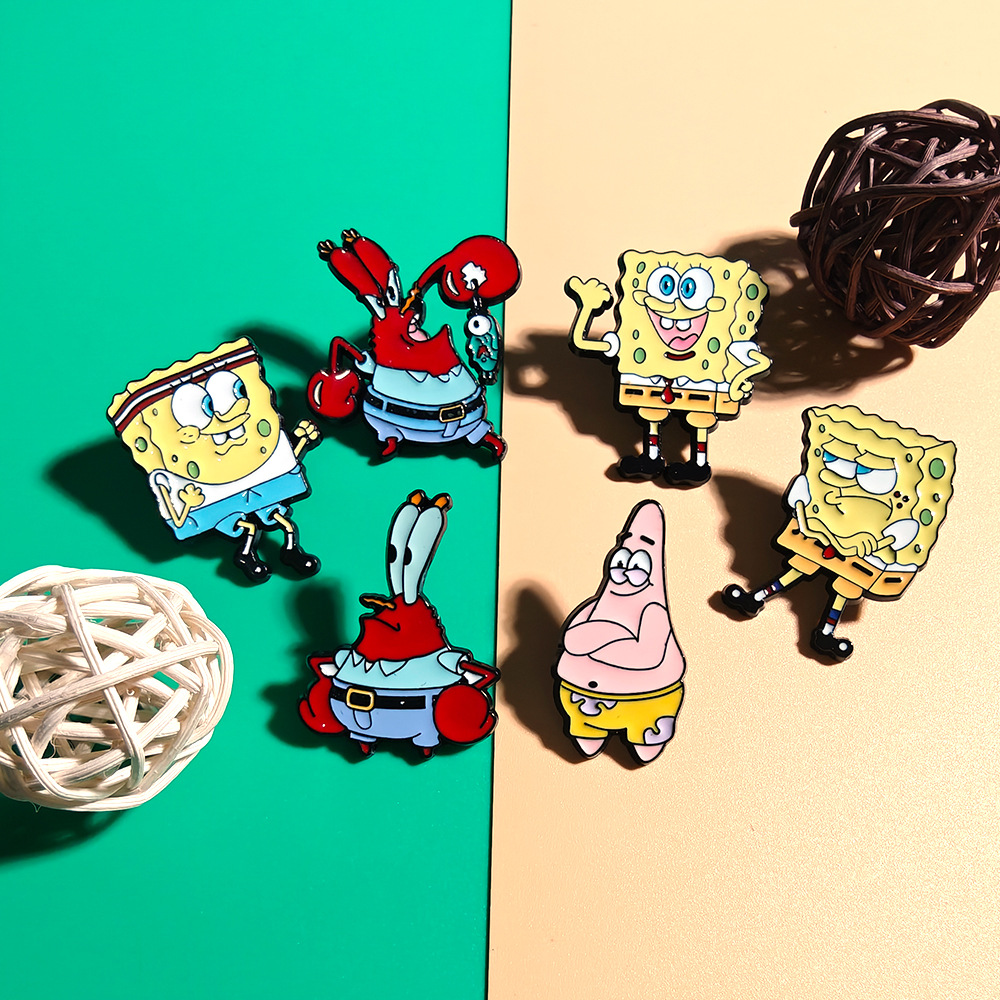 6 Pcs SpongeBob SquarePants An - Embroidery Textile のレビューと価格