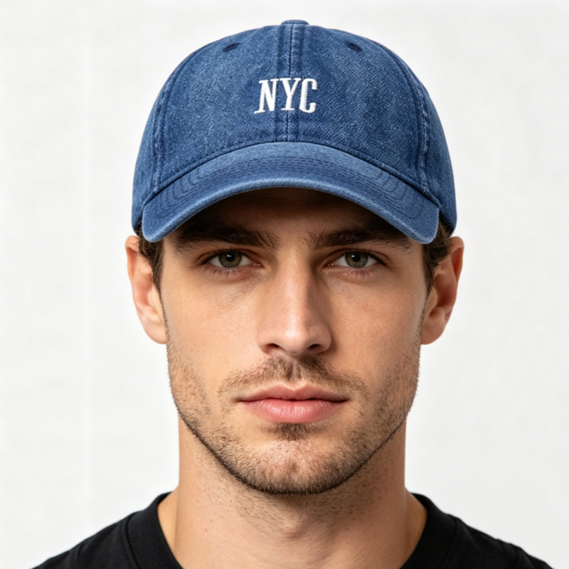 Classic Retro Denim Baseball C - Embroidery Nyc のレビューと価格