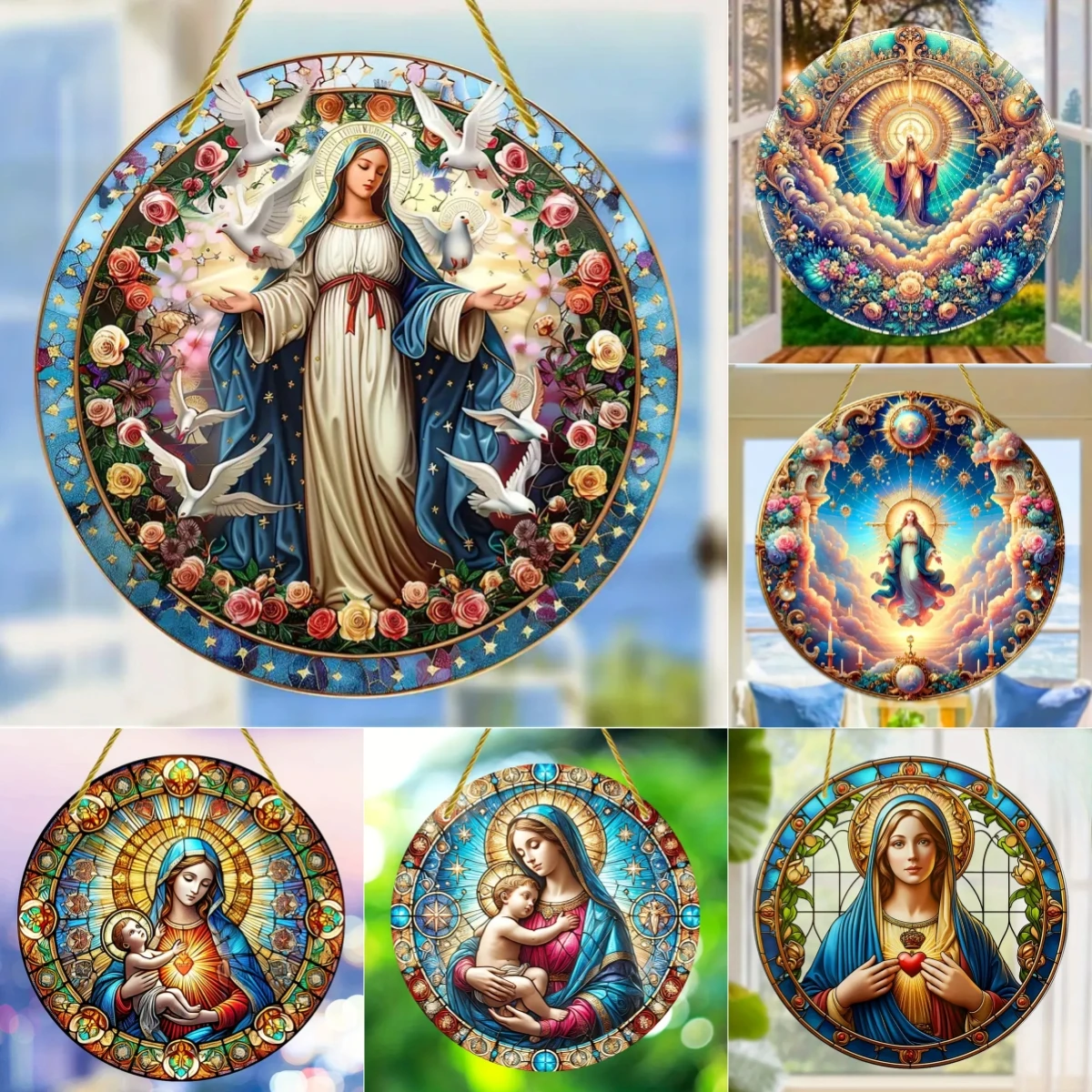 Christian Religion Mary Suncat - Embroidery Garden のレビューと価格