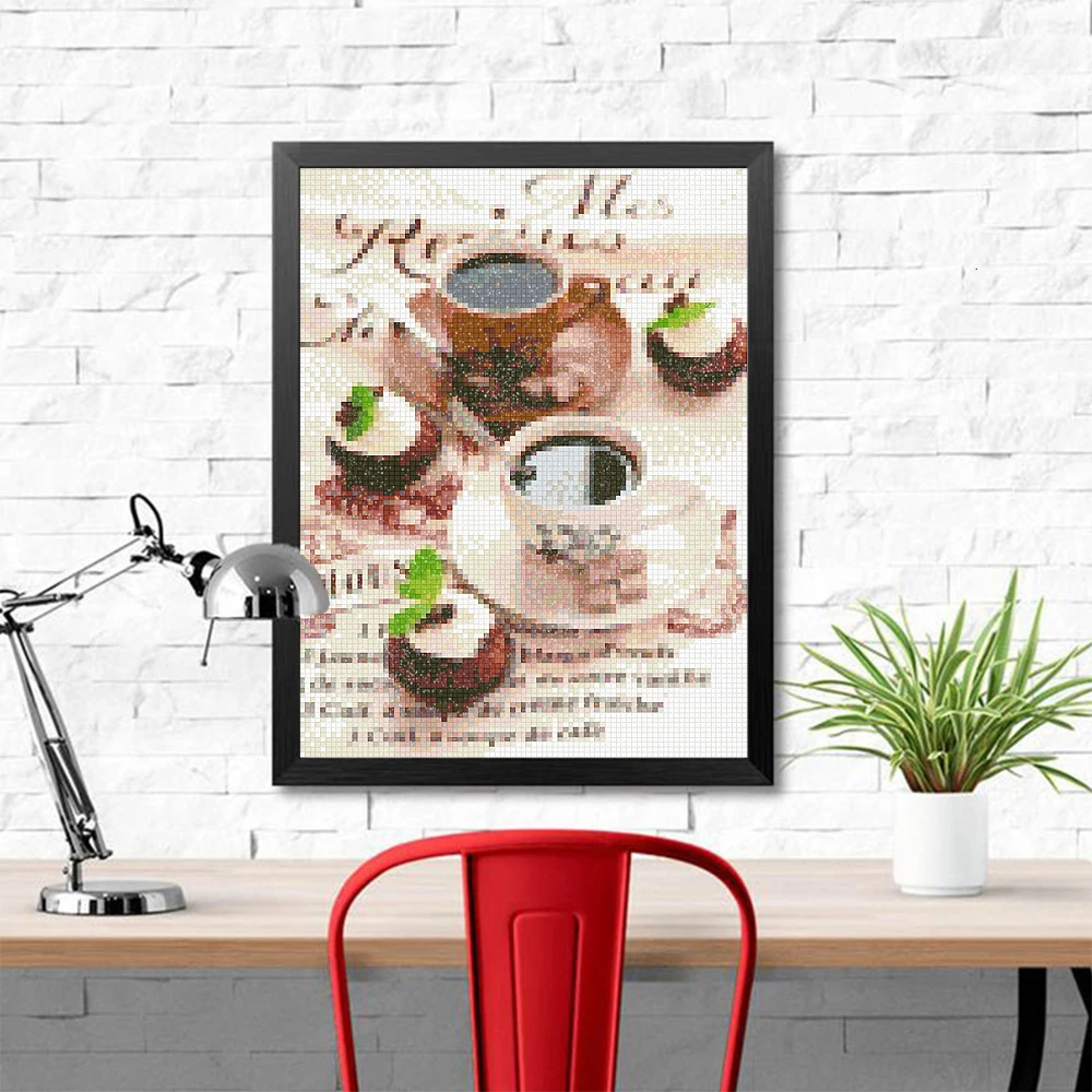 DIY 5D Diamond Painting Kitche - Embroidery Kitchen のレビューと価格