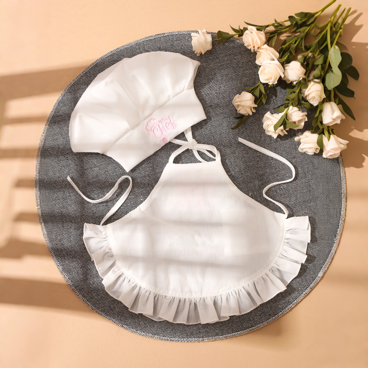 Ylsteed 2Pcs Set Newborn Girl  - Embroidery Apron のレビューと価格