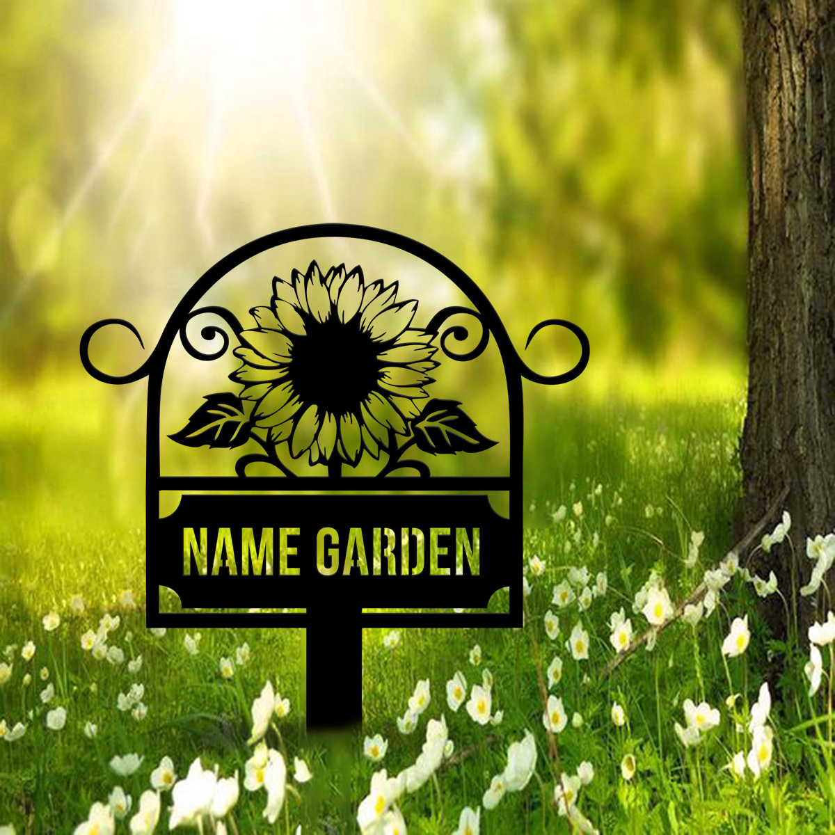 Custom Metal Garden Sign, SunF - Embroidery Garden のレビューと価格