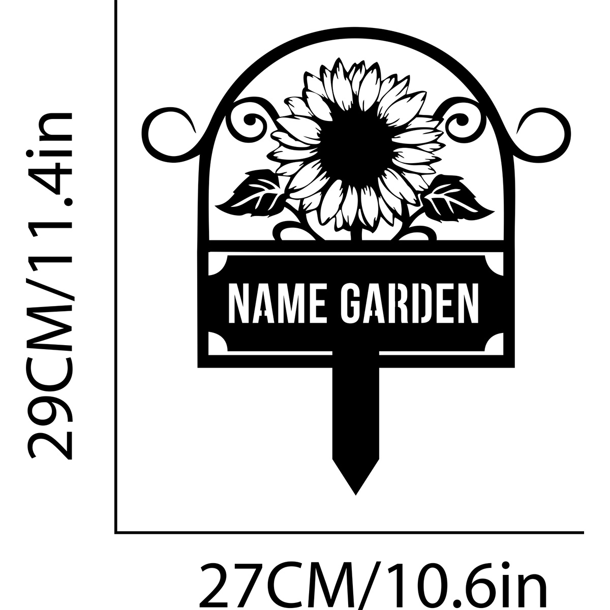 Custom Metal Garden Sign, SunF - Embroidery Garden のレビューと価格