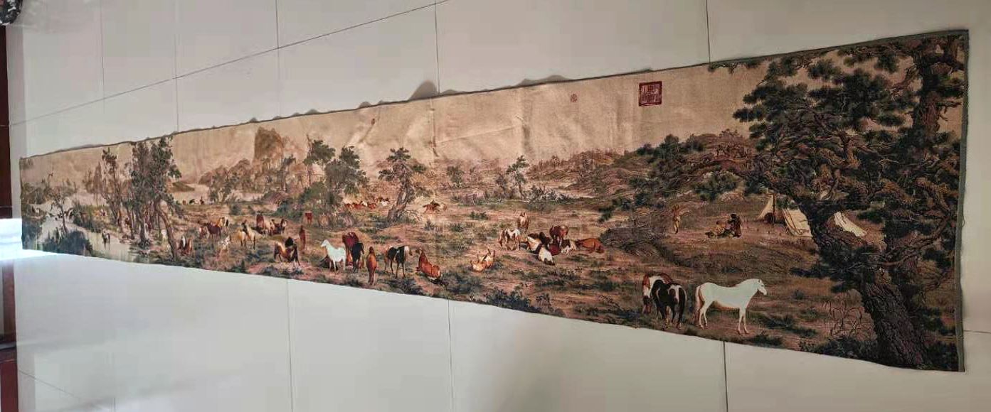 5M Super size Chinese Folk Sil - Embroidery Horse のレビューと価格