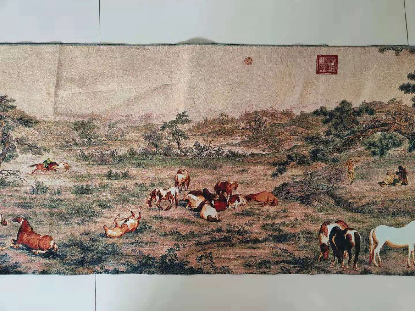 5M Super size Chinese Folk Sil - Embroidery Horse のレビューと価格