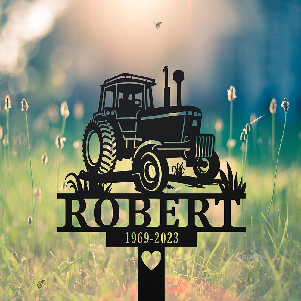 Custom Farmer Memorial Metal S - Embroidery Garden のレビューと価格