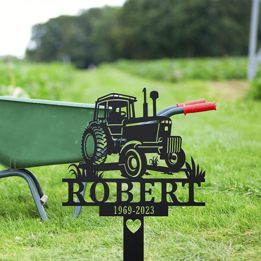 Custom Farmer Memorial Metal S - Embroidery Garden のレビューと価格