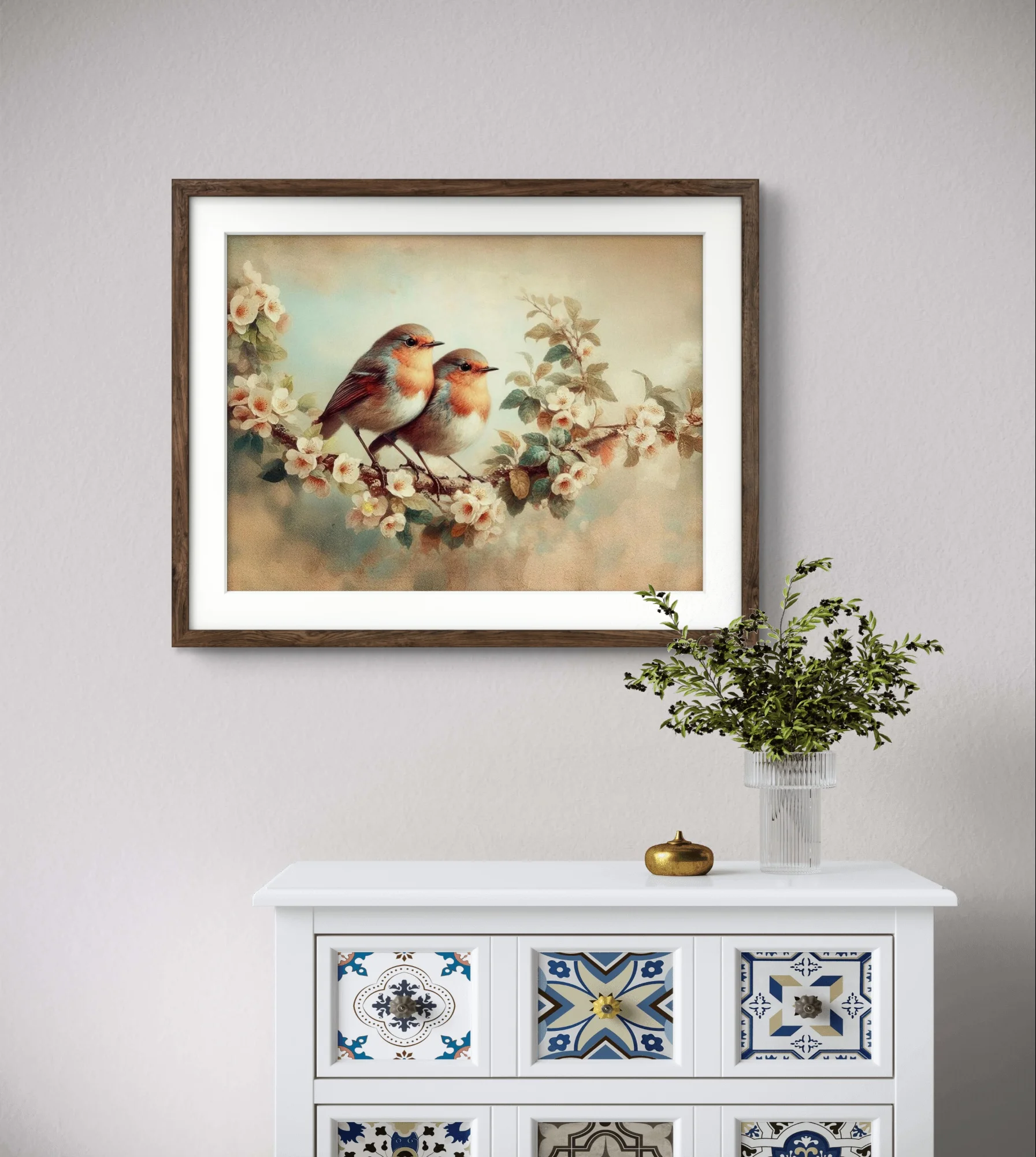 Robin Bird Diamond Art Paintin - Embroidery Cream のレビューと価格