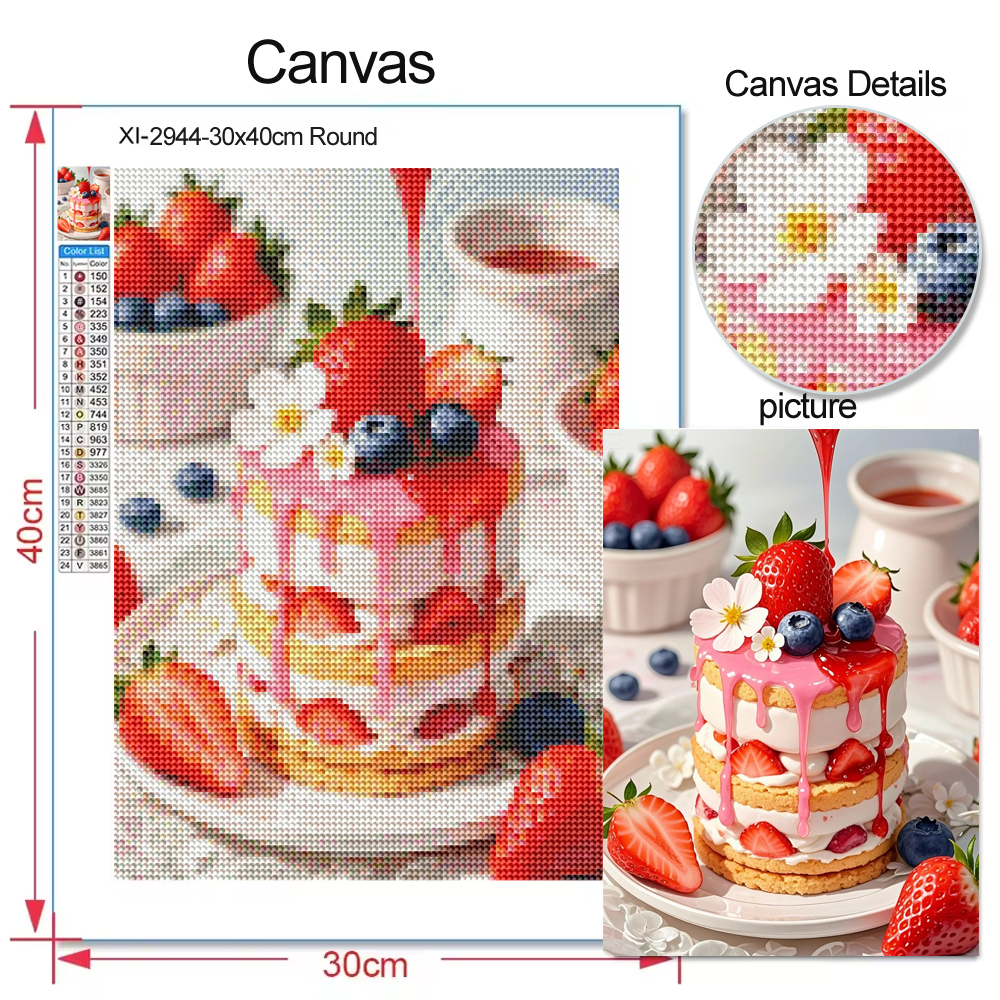 5D Diy Diamond Painting Ice Cr - Embroidery Cream のレビューと価格
